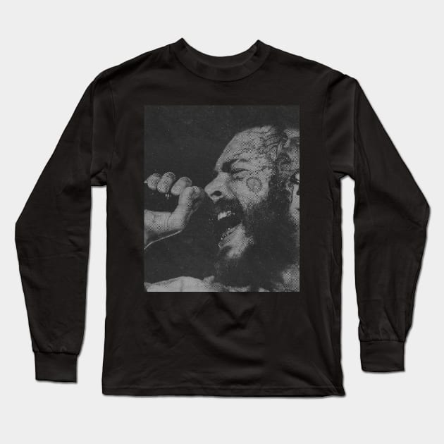 Post Malone //  rapper hiphop Long Sleeve T-Shirt by Degiab